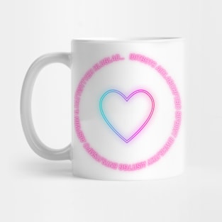 Cruel Summer Bridge Neon Heart Mug